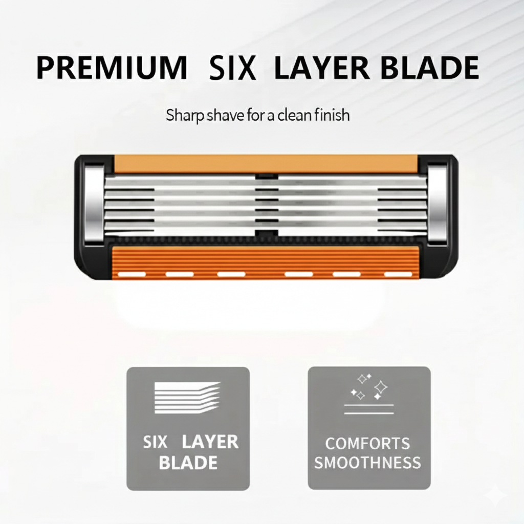 Smart Shave Pro Kit – Free Handle Included with 48 High-Performance Razor Refills