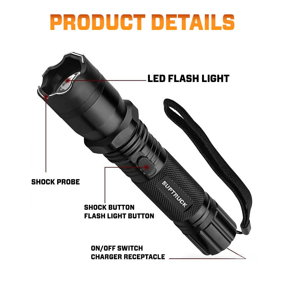 Ultra-Bright Rechargeable Tactical Flashlight with Zoom & Multi Modes